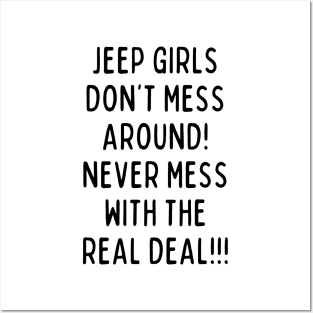 Jeep girls don't mess around! Posters and Art